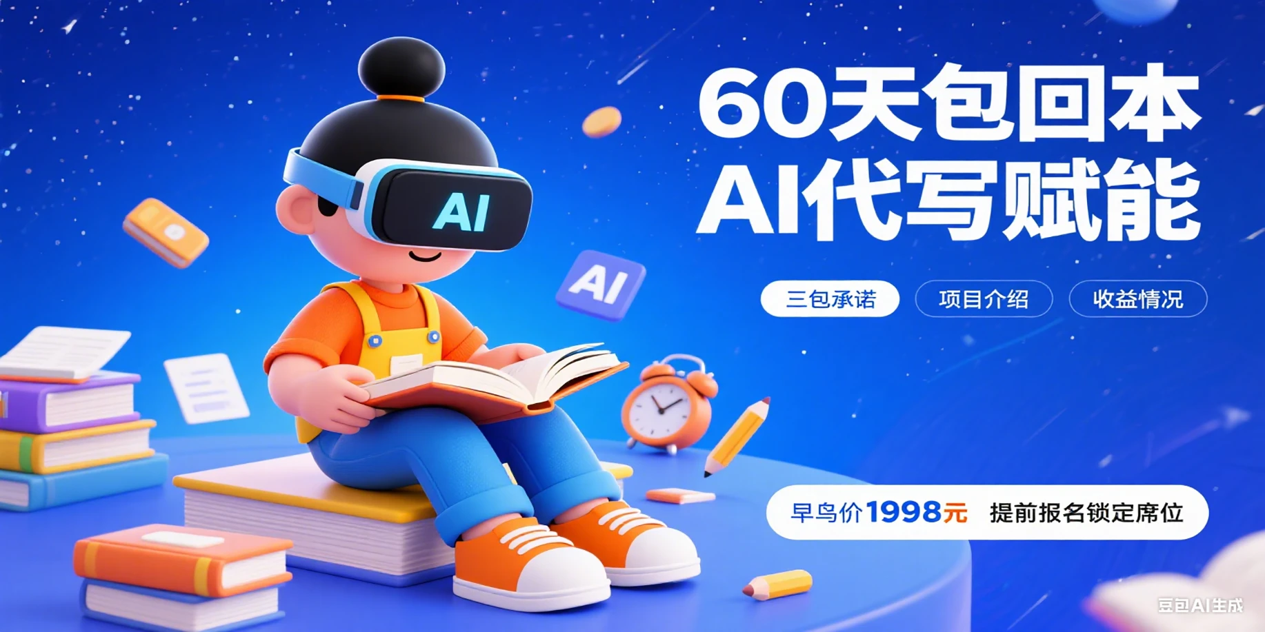 AI代写赋能，一个可以做主业的兼职网赚项目-副业赚钱-互联网创业-资源整合知行客