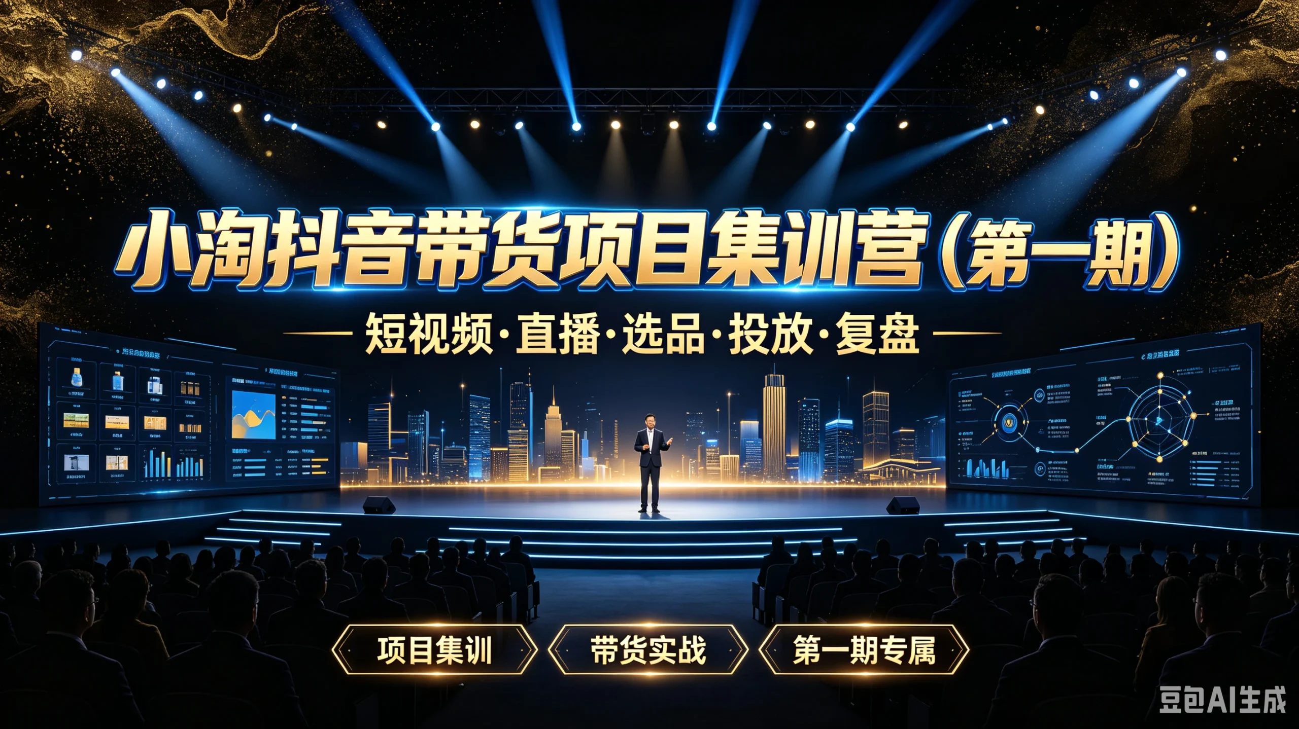 【精】小淘抖音带货项目集训营(第一期)短视频·直播·选品·投放·复盘,项目集训、带货实战、第一期专属 | 资源下载 - 知行客-知行客