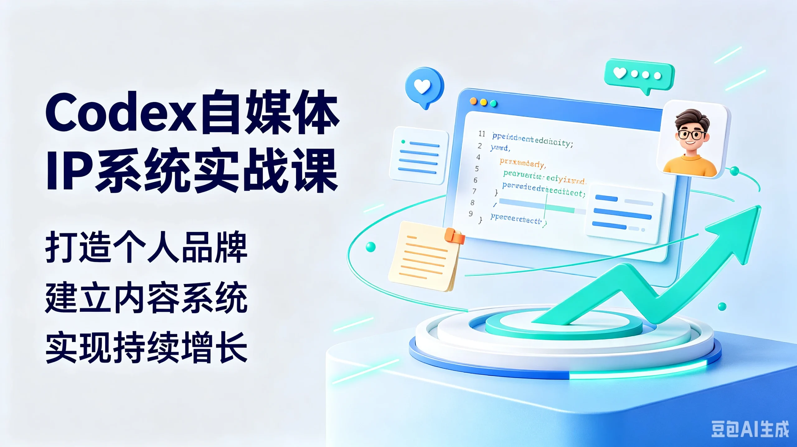 【精】Codex自媒体IP系统实战课，打造个人品牌、建立内容系统、实现持续增长-知行客