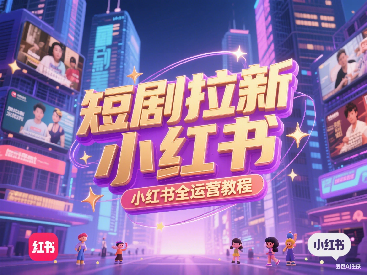 【精】短剧拉新 小红书全运营教程网赚项目-副业赚钱-互联网创业-资源整合知行客