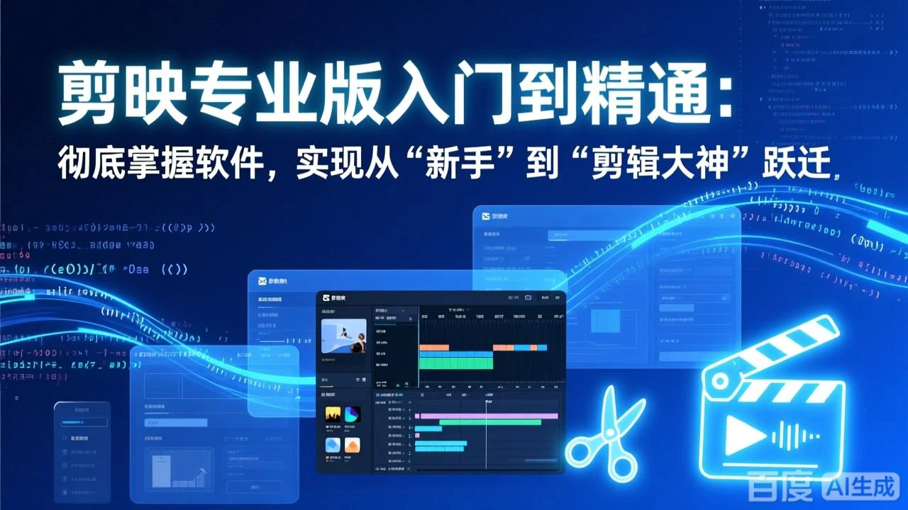 【精】剪映专业版入门到精通：彻底掌握软件，实现从“新手”到“剪辑大神”跃迁网赚项目-副业赚钱-互联网创业-资源整合知行客