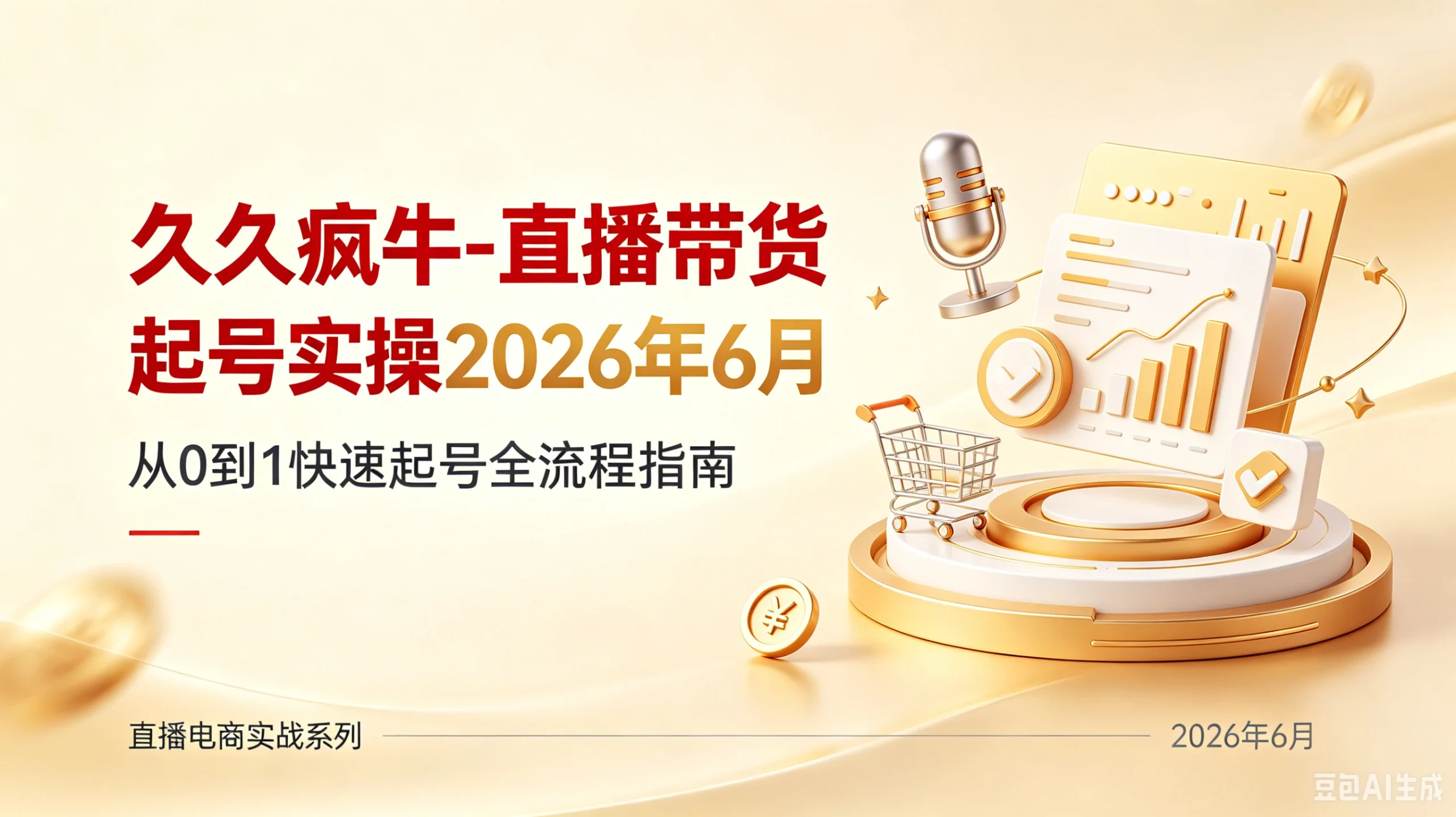 【精】久久疯牛-直播带货起号实操2026年6月-知行客