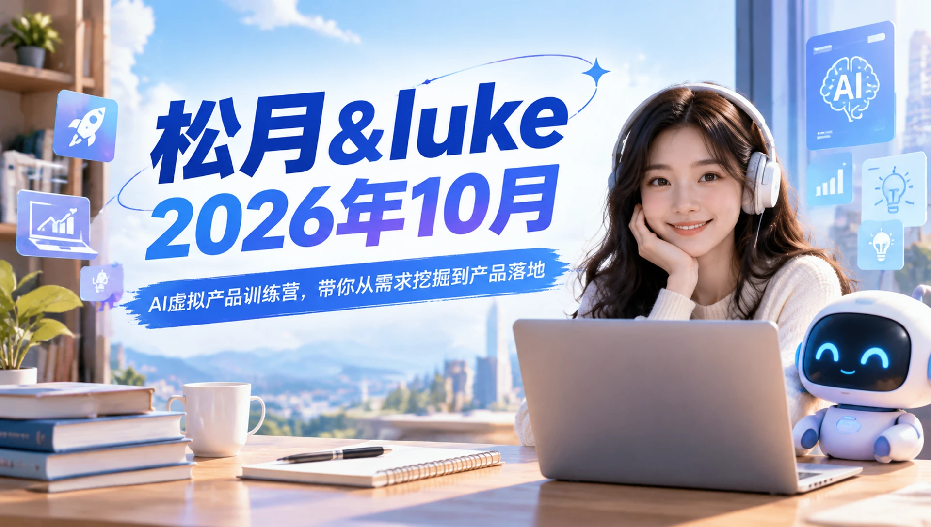 【精】松月 & luke2026年10月AI虚拟产品训练营,带你从需求挖掘到产品落地 【精】松月 & luke2026年10月AI虚拟产品训练营,带你从需求挖掘到产品落地