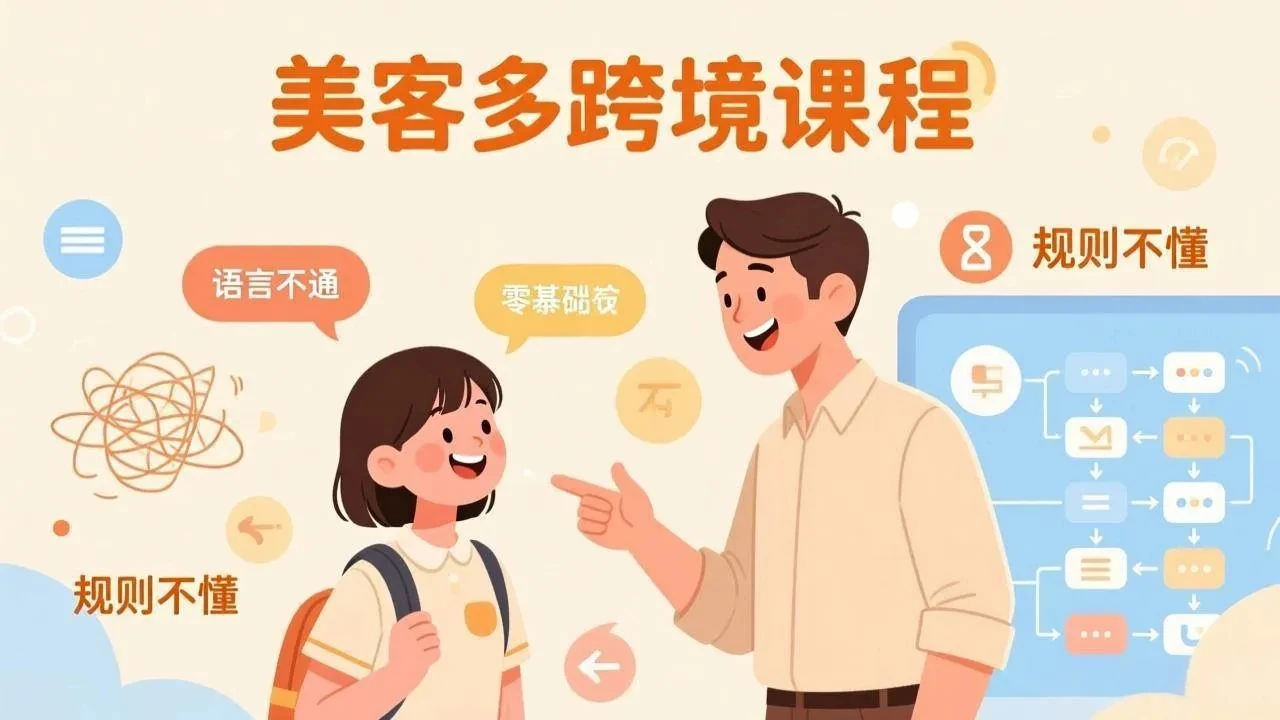 【精】怕语言不通、怕不懂规则？零基础小白也能做的美客多跨境课，手把手带你美客多开店稳赚网赚项目-副业赚钱-互联网创业-资源整合知行客