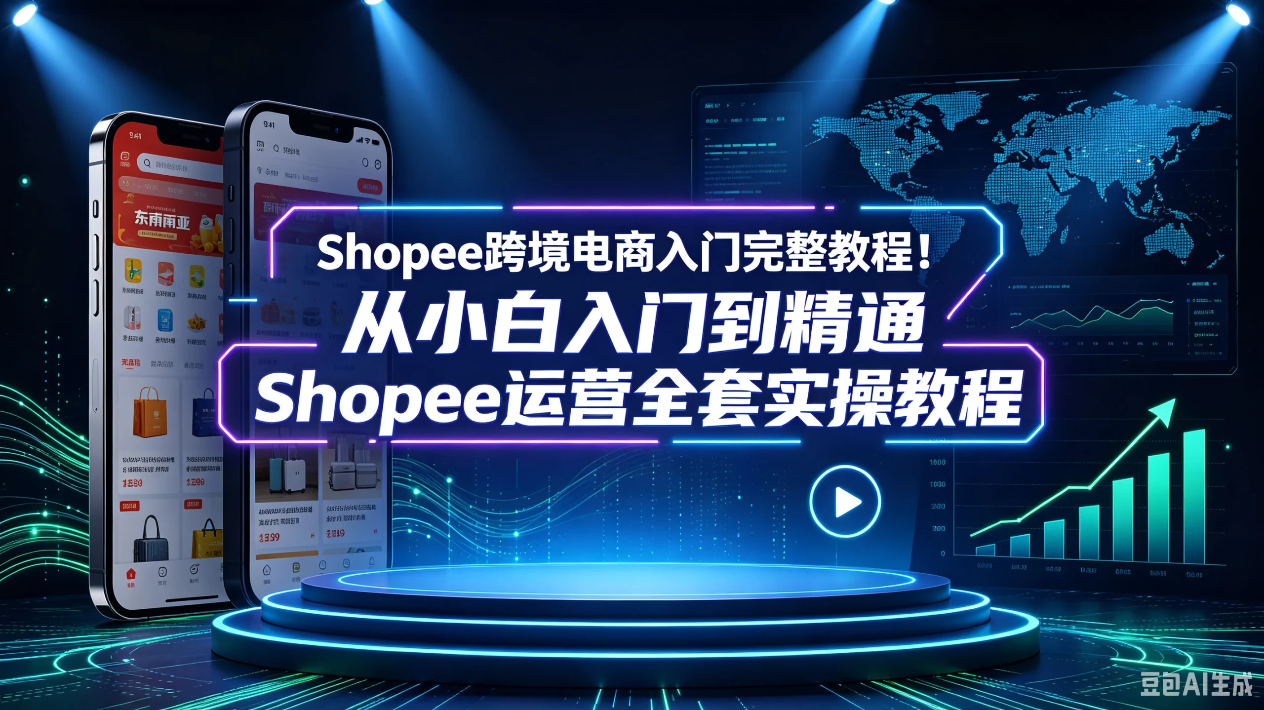 【精】Shopee跨境电商入门完整教程！从小白入门到精通Shopee运营全套实操教程-知行客