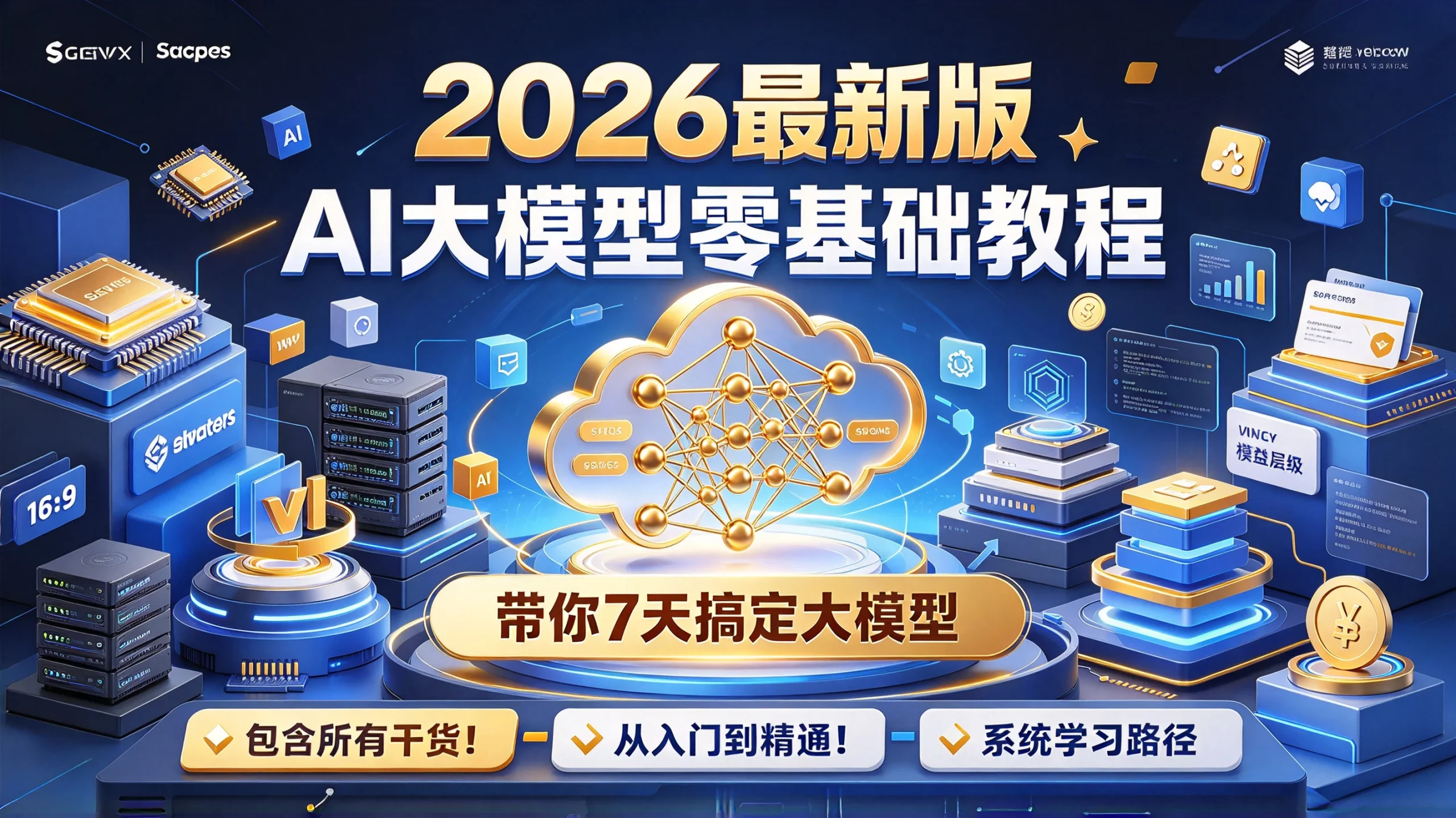 【精】AI大模型零基础教程，2026最新版，带你7天搞定大模型，包含所有干货！带你从入门到精通！-知行客