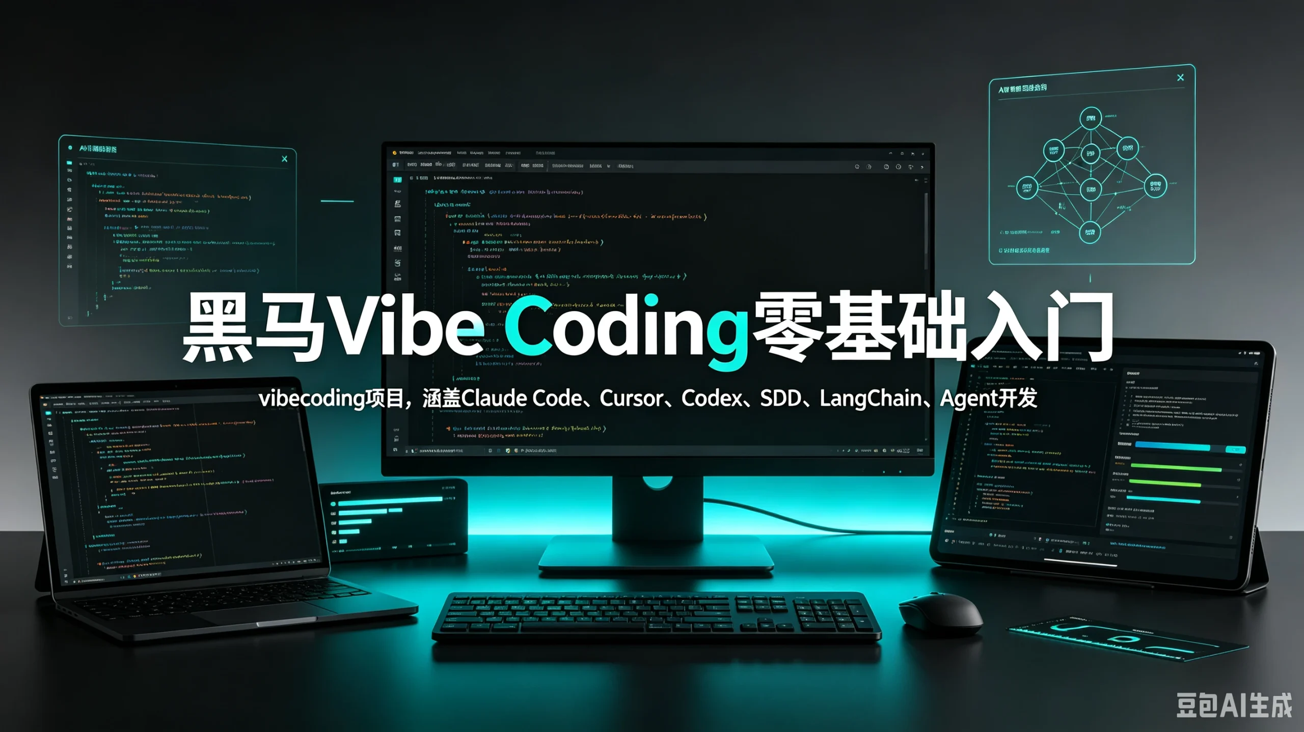 【精】黑马Vibe Coding零基础入门,vibecoding项目,涵盖Claude Code、Cursor、Codex、SDD、LangChain、Agent开发 | 资源下载 - 知行客-知行客