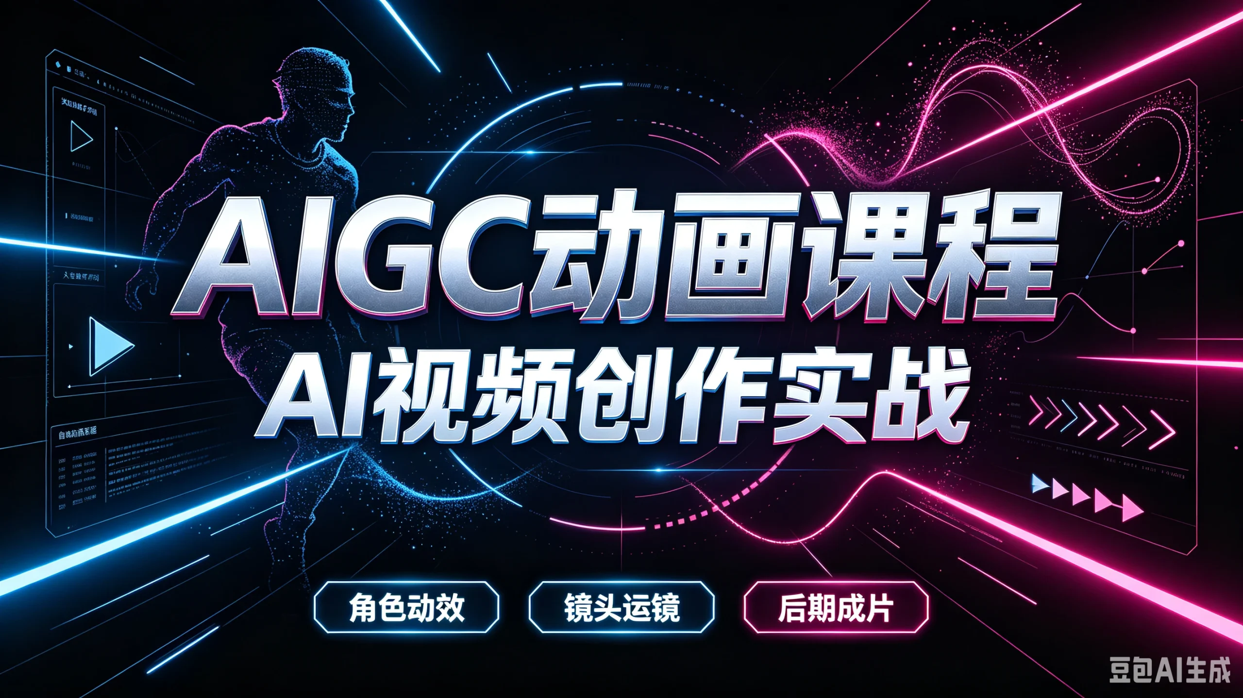 【精】AIGC动画课程,AI视频创作实战,角色动效、镜头运镜、后期成片 | 资源下载 - 知行客-知行客