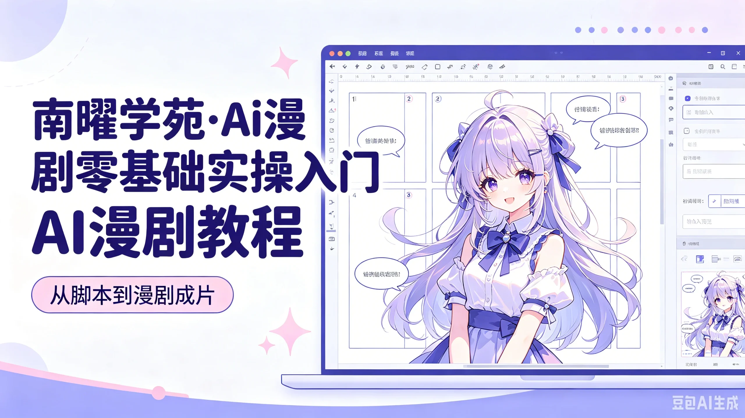 【精】南曜学苑·Ai漫剧零基础实操入门-ai漫剧教程，从脚本到漫剧成片-知行客