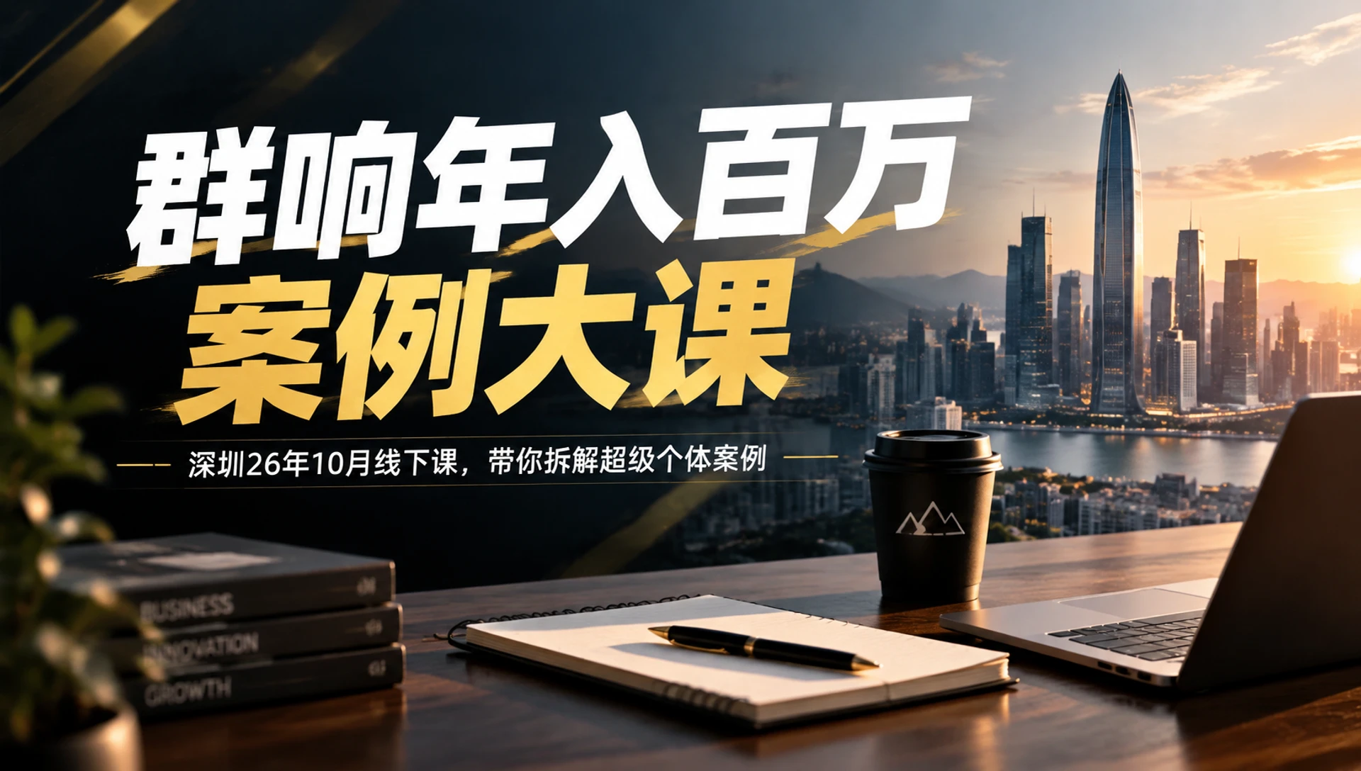 【精】群响年入百万案例大课深圳26年10月线下课,带你拆解超级个体案例 【精】群响年入百万案例大课深圳26年10月线下课,带你拆解超级个体案例