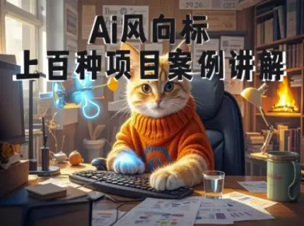 【精】Ai风向标-附100种项目案例玩法-0基础小白到大神ai视频商业应用教学（26年4月更新）网赚项目-副业赚钱-互联网创业-资源整合知行客