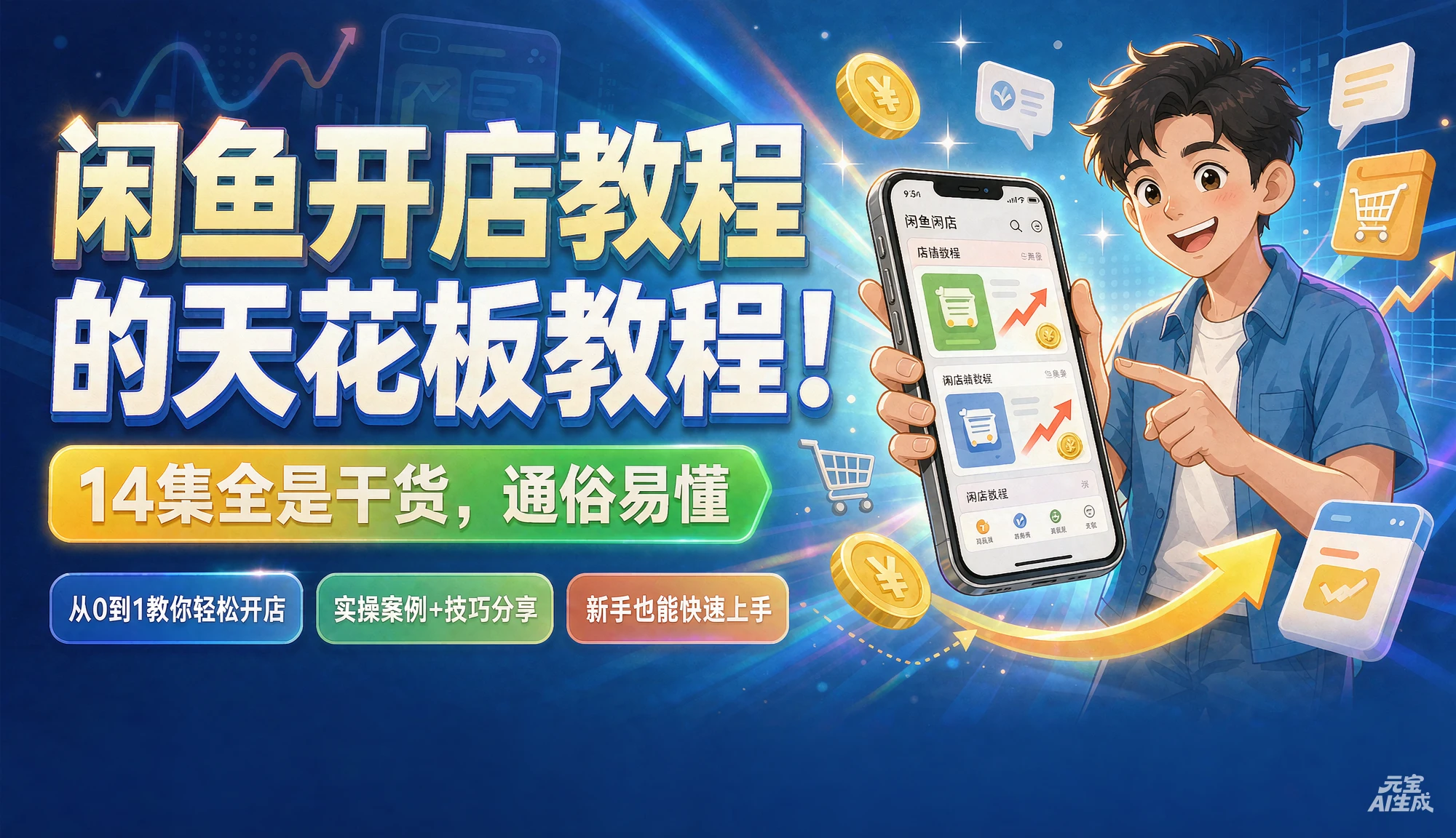 【精】闲鱼开店教程的天花板教程！14集全是干货，通俗易懂-知行客