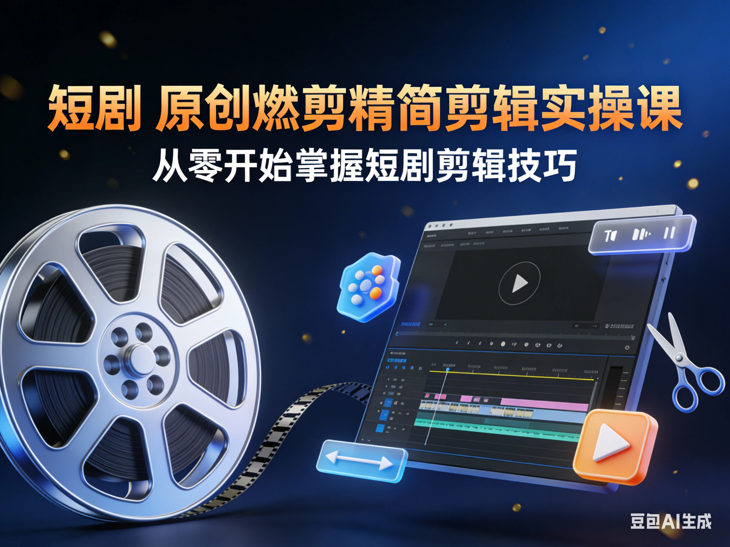 短剧 原创燃剪精简剪辑实操课 | 资源下载 - 知行客网赚项目-副业赚钱-互联网创业-资源整合知行客