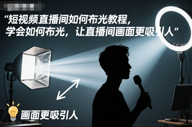 【精】短视频直播间如何布光教程,学会如何布光,让直播间画面更吸引人 【精】短视频直播间如何布光教程,学会如何布光,让直播间画面更吸引人