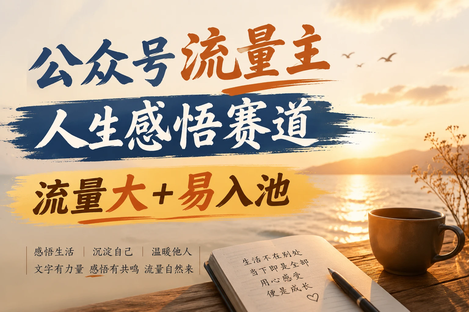 公众号流量主人生感悟赛道，起号快+高流量，单日阅读10w+！-知行客