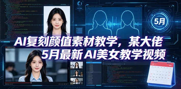 AI复刻颜值素材教学，某大佬5月最新AI美女教学视频，内含4月好物复刻教学 | 资源下载 - 知行客网赚项目-副业赚钱-互联网创业-资源整合知行客