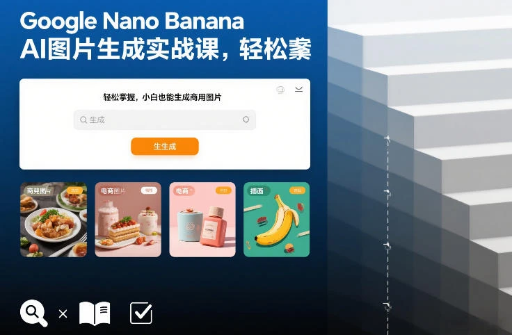 【精】Google Nano Banana AI图片生成实战课，轻松掌握，小白也能生成商用图片网赚项目-副业赚钱-互联网创业-资源整合知行客