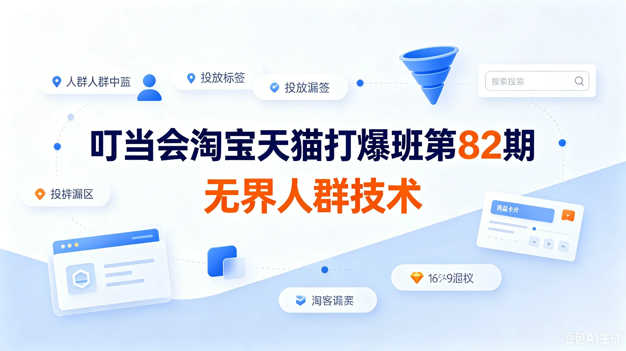 【精】叮当会淘宝天猫打爆班第82期：《无界人群技术》吃透无界人群全套原创打法-知行客