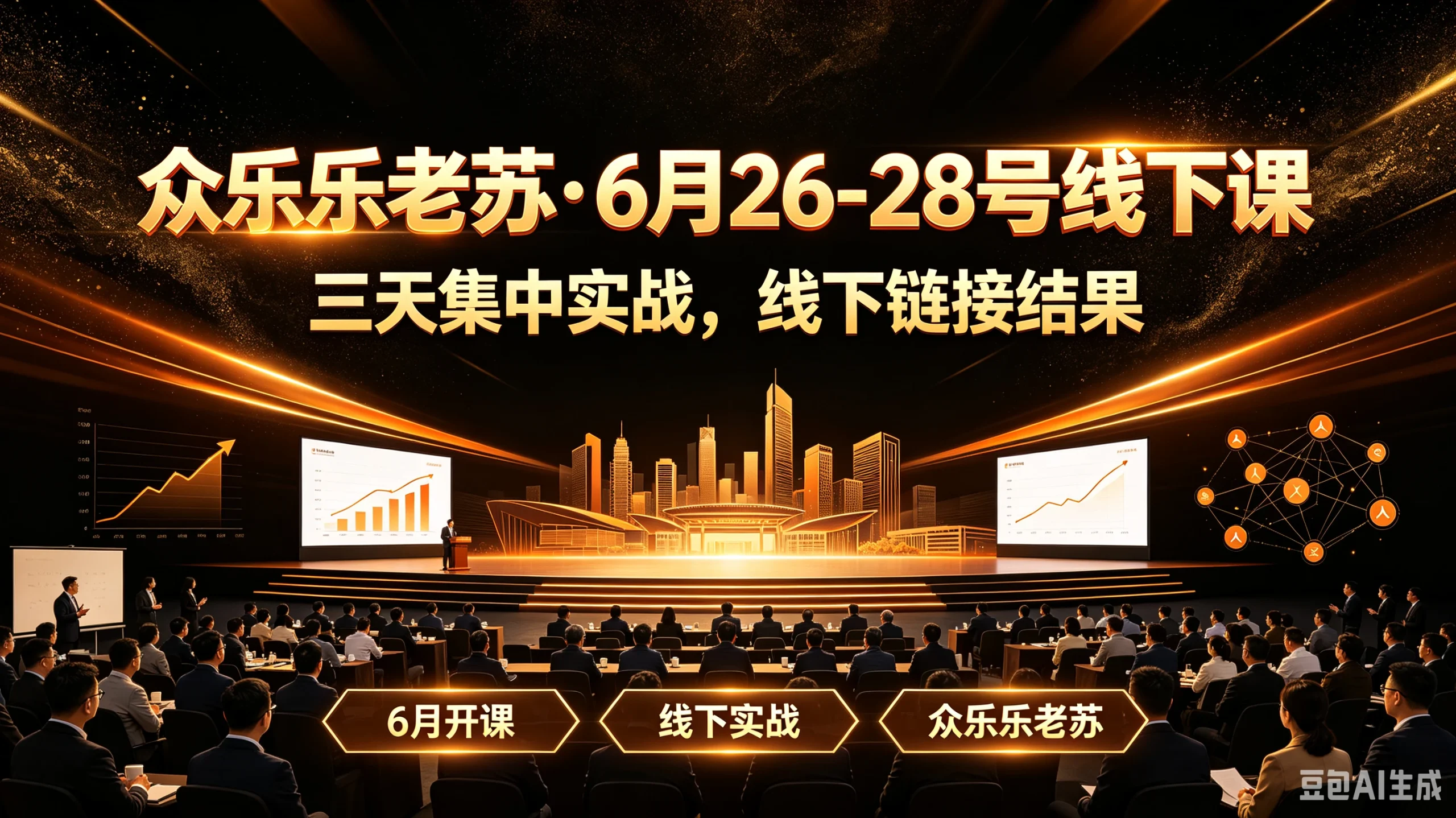 【精】众乐乐老苏·6月26-28号线下课三天集中实战，线下链接结果，6月开课、线下实战、众乐乐老苏-知行客