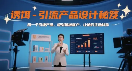 诱饵-引流产品设计秘笈，用一个引流产品，吸引精准客户，让他们主动找你网赚项目-副业赚钱-互联网创业-资源整合知行客