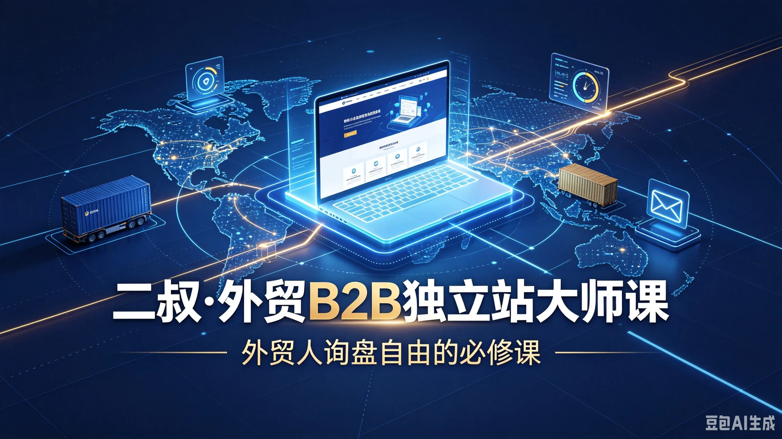 【精】二叔·外贸B2B独立站大师课-外贸人询盘自由的必修课-知行客