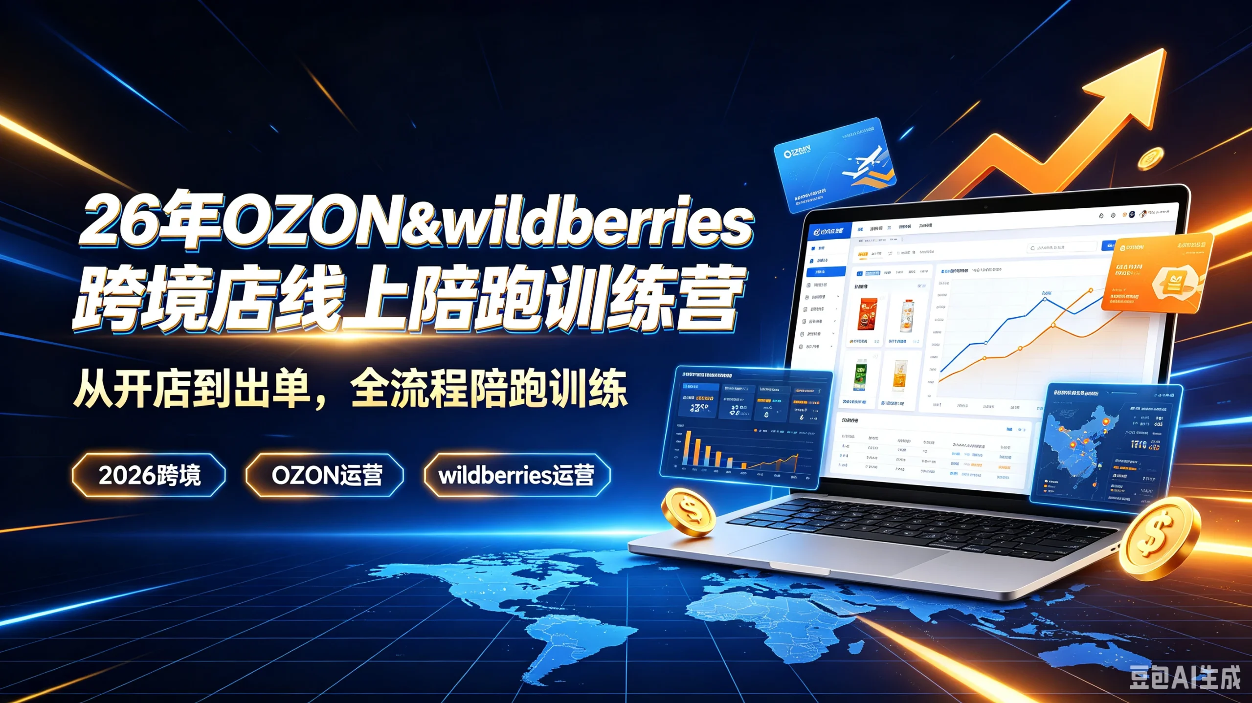 【精】26年OZON&wildberries跨境店线上陪跑训练营,从开店到出单,全流程陪跑训练,2026跨境、OZON运营、wildberries运营 | 资源下载 - 知行客-知行客