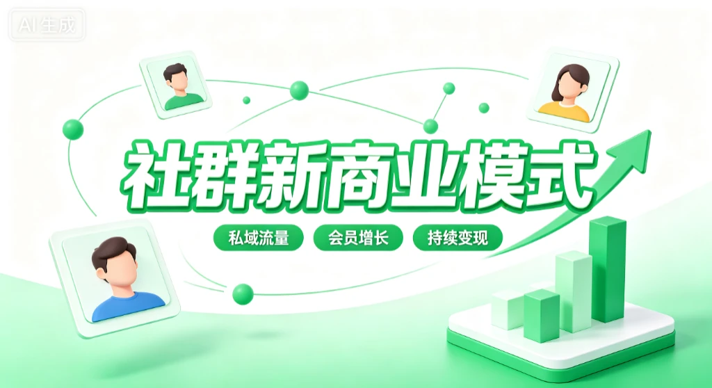 【精】社群新商业模式，从流量到留量的增长系统，私域流量、会员增长、持续变现 | 资源下载 - 知行客-知行客