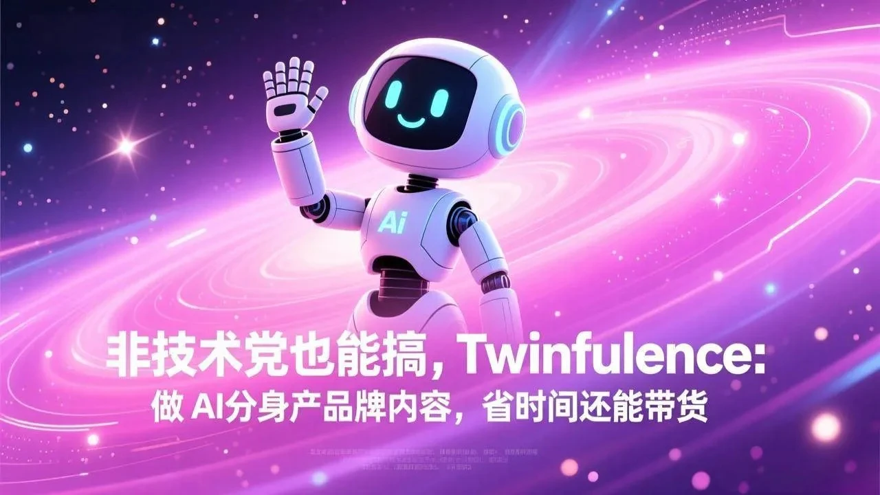 536f8aa3ee3921d6c25b06a1b82234b5.webp 【精】非技术党也能搞!Twinfluence:做 AI 分身产品牌内容,省时间还能带货