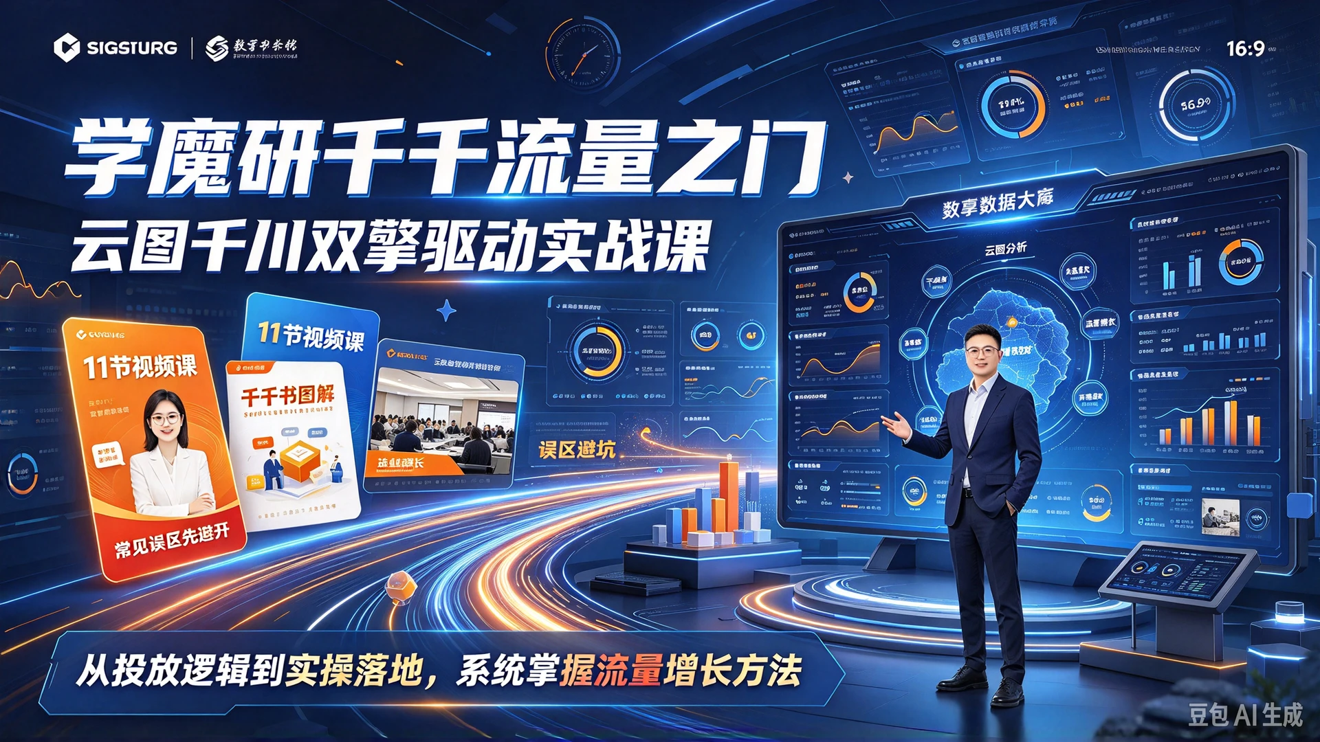 【精】学魔研千千流量之门云图千川双擎驱动实战课，11节视频课配千千书图解，这几个常见误区先避开-知行客