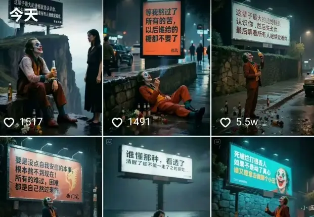 一条视频竟然15W赞!用AI制作小丑自嘲扎心文案视频,当下非常火爆的短视频流量神器 一条视频竟然15W赞!用AI制作小丑自嘲扎心文案视频,当下非常火爆的短视频流量神器