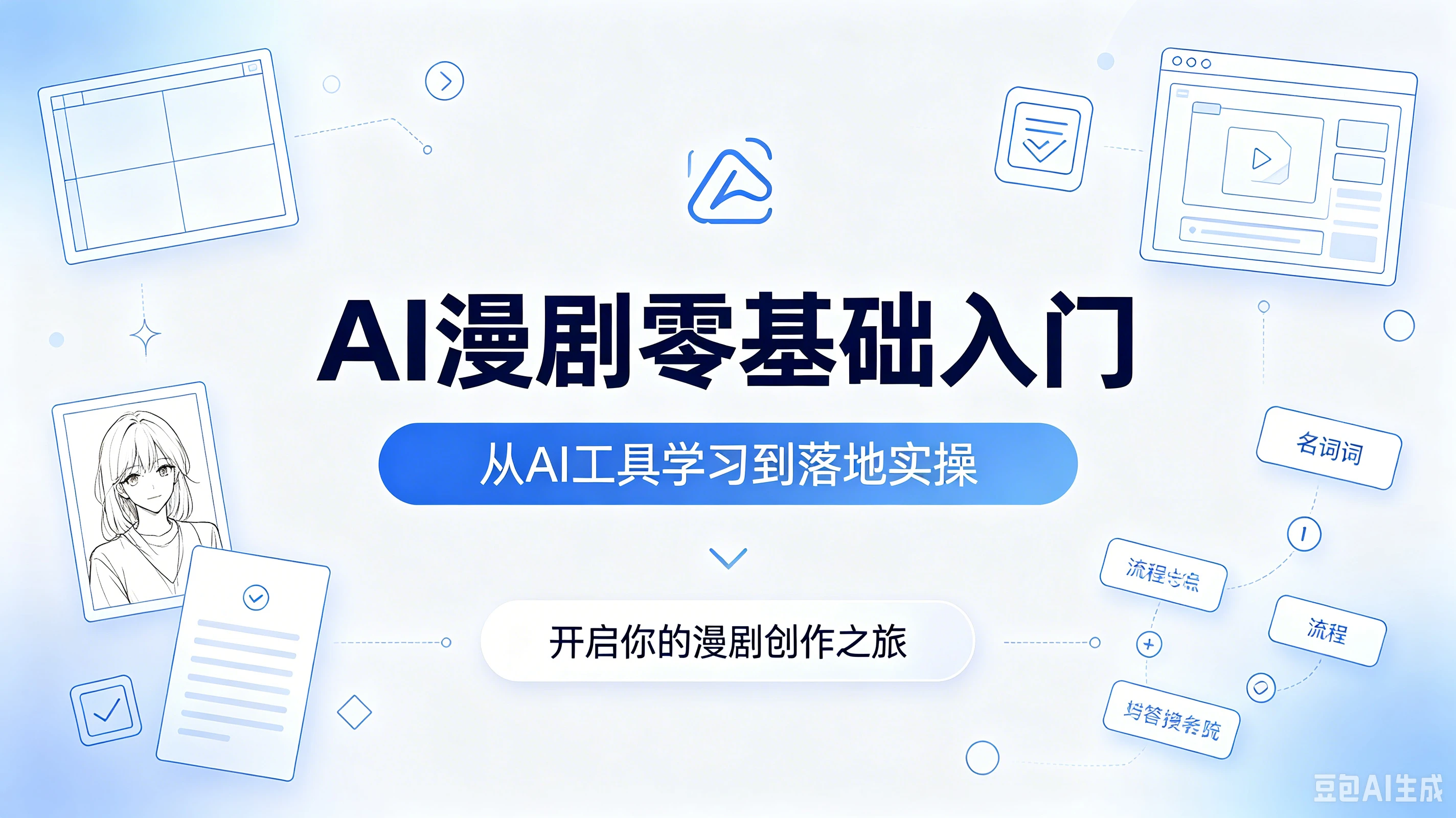 AI漫剧零基础入门,从AI工具学习到落地实操,开启你的漫剧创作之旅 AI漫剧零基础入门,从AI工具学习到落地实操,开启你的漫剧创作之旅