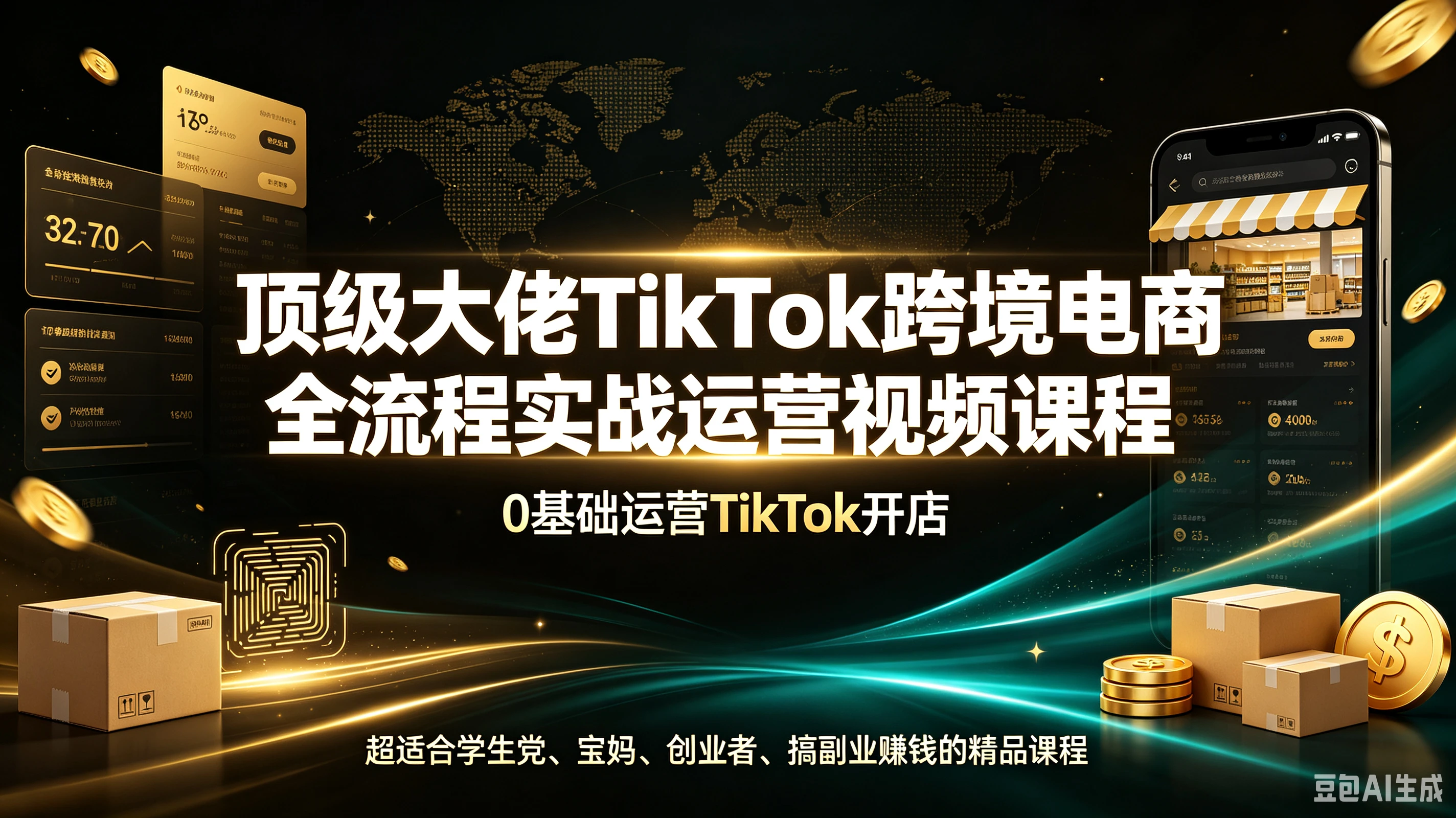 【精】顶级大佬TikTok跨境电商全流程实战运营视频课程,0基础运营TikTok开店,超适合学生党、宝妈、创业者、搞副业赚钱的精品课程 【精】顶级大佬TikTok跨境电商全流程实战运营视频课程,0基础运营TikTok开店,超适合学生党、宝妈、创业者、搞副业赚钱的精品课程