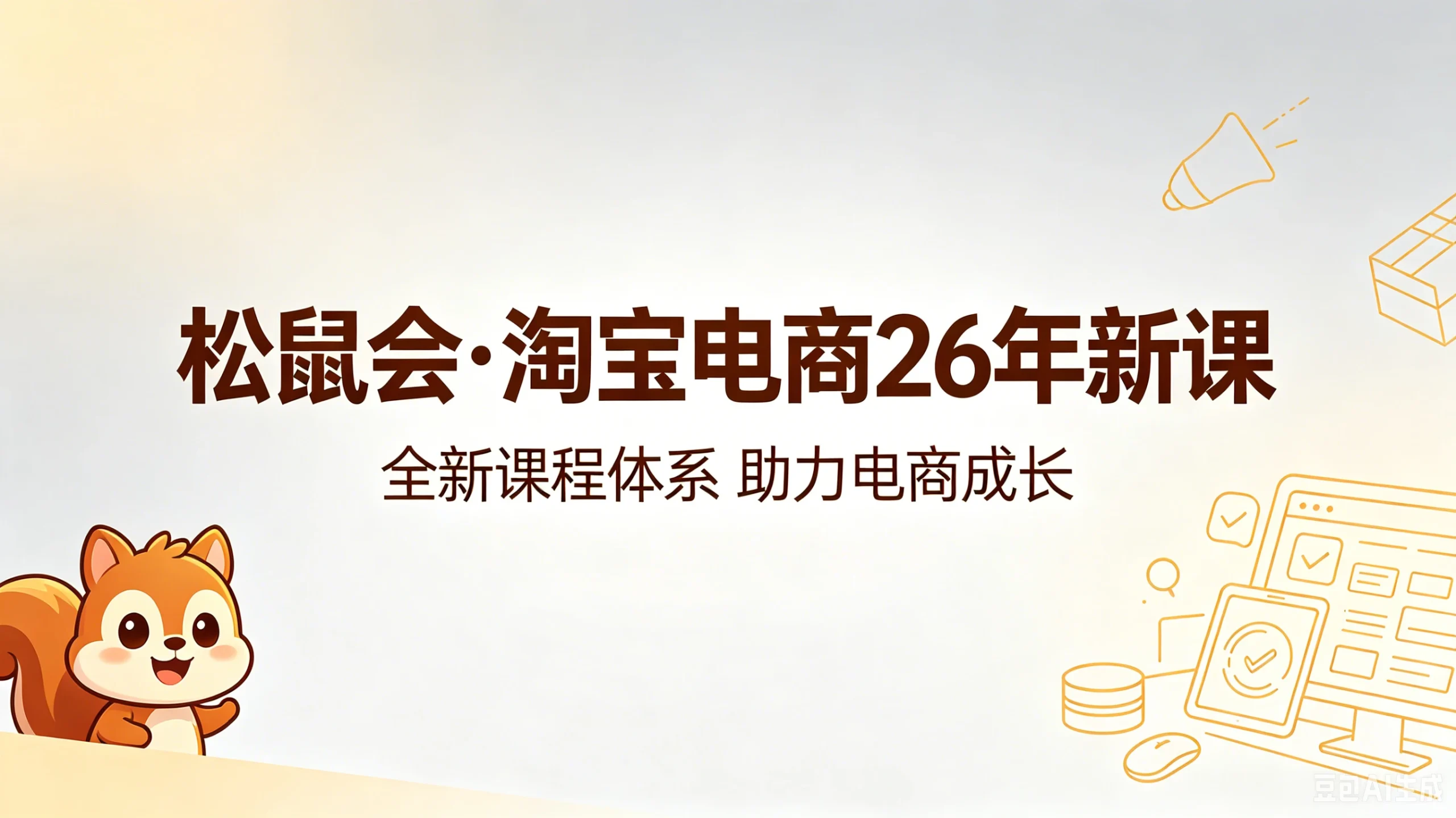 【精】松鼠会·淘宝电商26年5月新课(价值4980元)网赚项目-副业赚钱-互联网创业-资源整合知行客