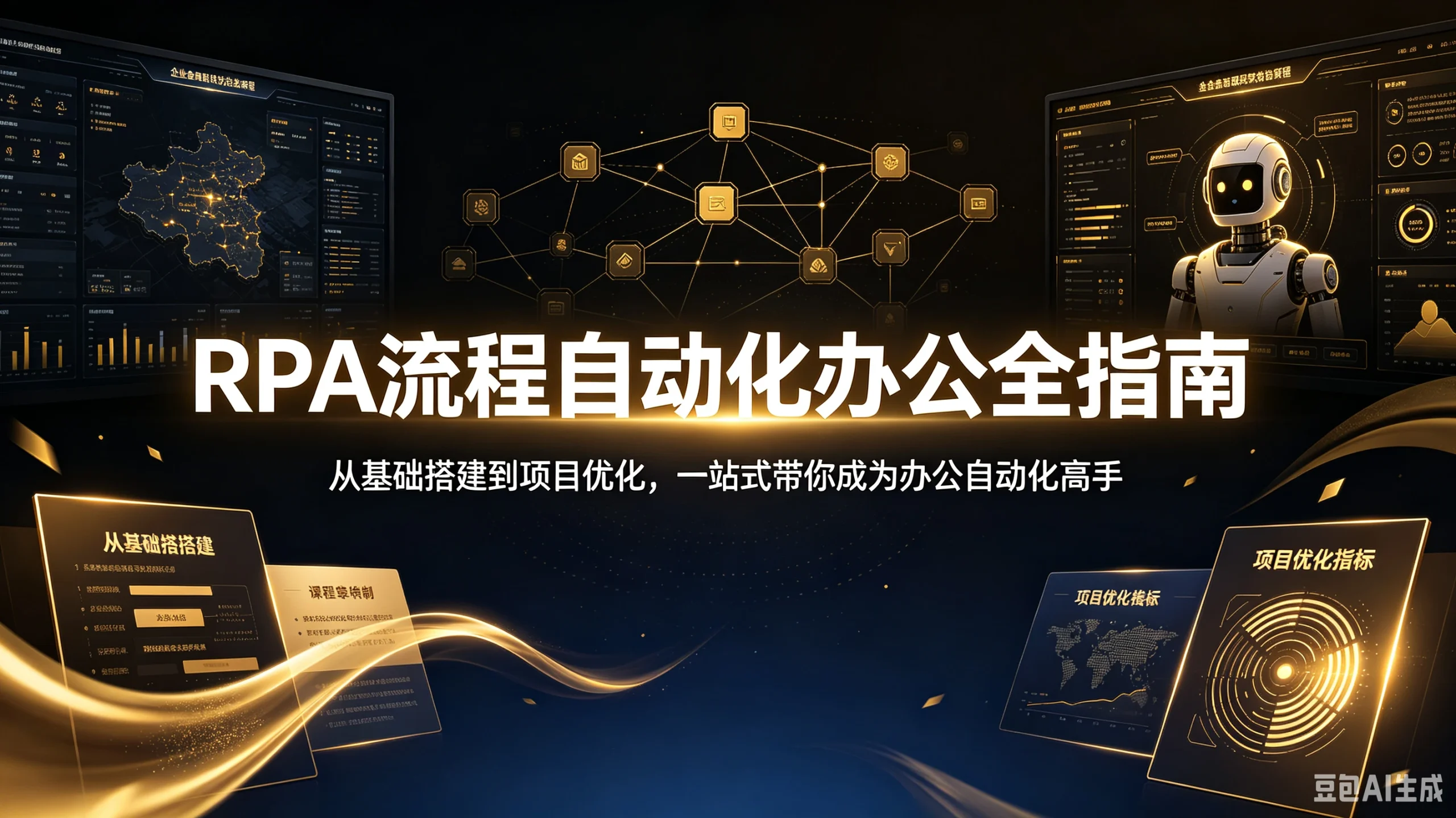【精】RPA流程自动化办公全指南，从基础搭建到项目优化，一站式带你成为办公自动化高手-知行客