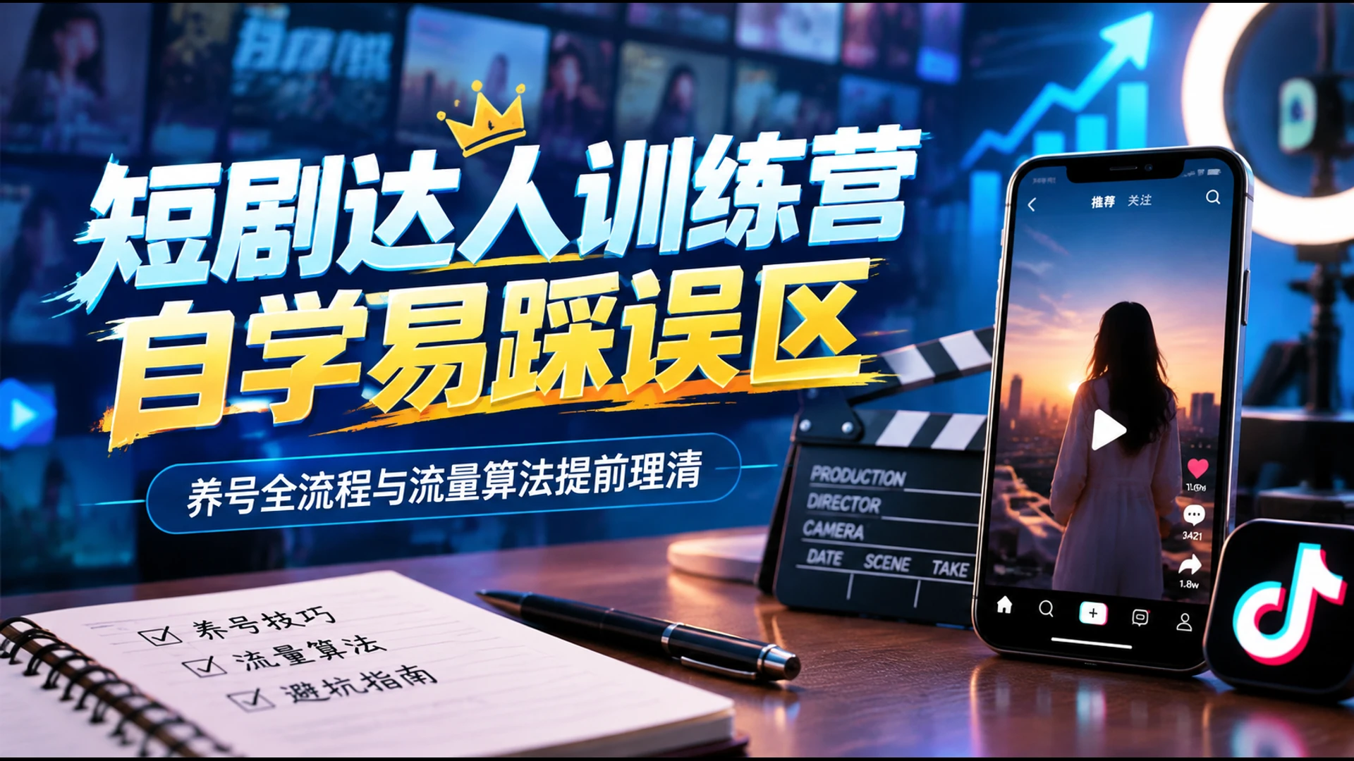 【精】短剧达人训练营我完整拆解完毕，掌握平台授权与多平台挂载，搭建短剧推广完整运营体系-知行客