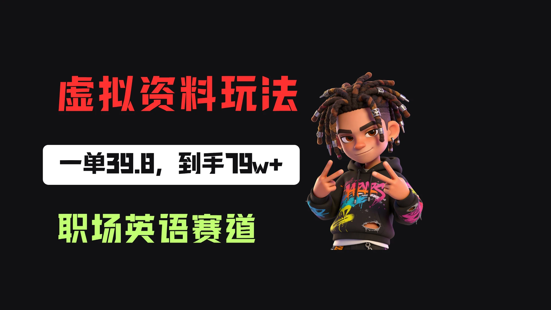 小红书卖职场英语资料，一单39.8，卖了2w+份，到手79w+-知行客