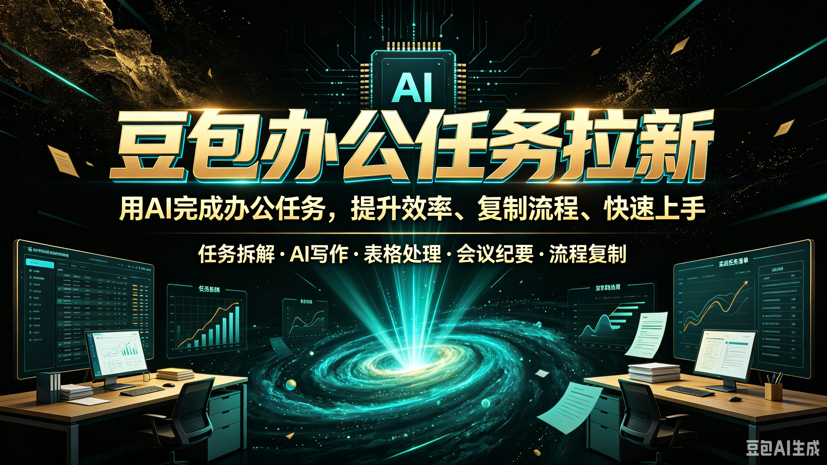 【精】豆包办公任务拉新,用AI完成办公任务,提升效率、复制流程、快速上手,任务拆解、AI写作、表格处理、会议纪要、流程复制 【精】豆包办公任务拉新,用AI完成办公任务,提升效率、复制流程、快速上手,任务拆解、AI写作、表格处理、会议纪要、流程复制