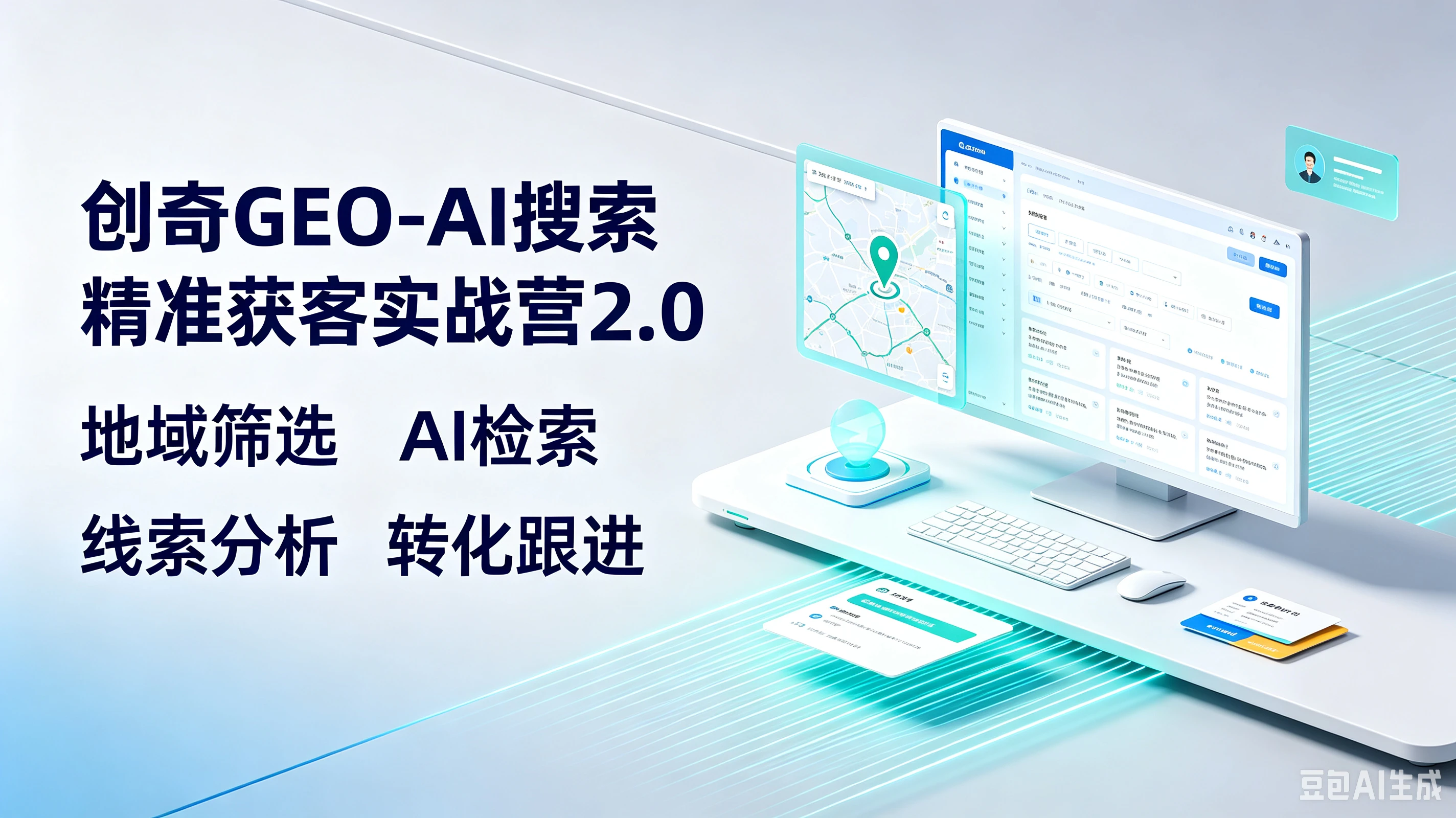 【精】创奇GEO-AI搜索精准获客实战营2.0,地域筛选、AI检索、线索分析、转化跟进 【精】创奇GEO-AI搜索精准获客实战营2.0,地域筛选、AI检索、线索分析、转化跟进