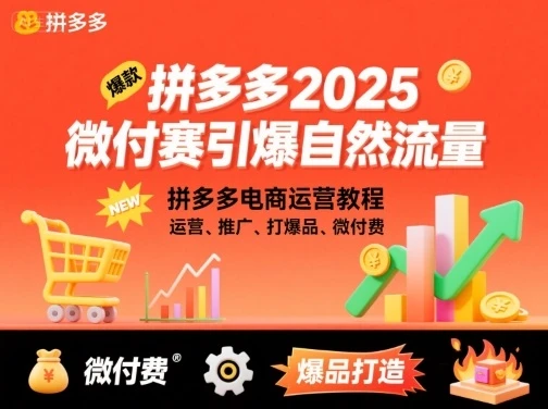 【精】拼多多2025微付费引爆自然流量,拼多多电商运营教程,运营、推广、打爆品、微付费(更新) 【精】拼多多2025微付费引爆自然流量,拼多多电商运营教程,运营、推广、打爆品、微付费(更新)