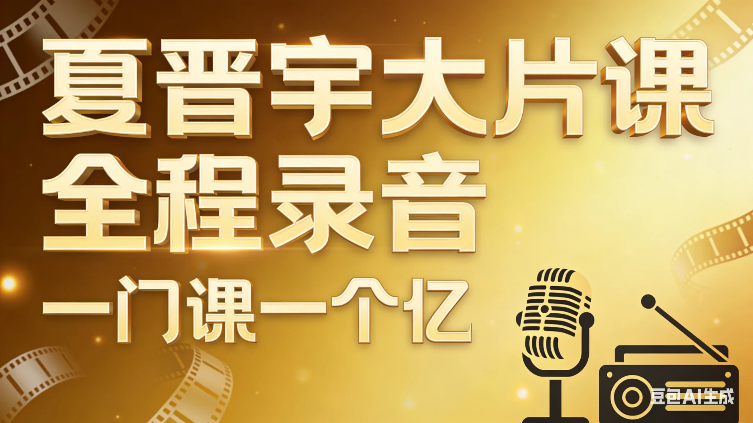 【精】夏晋宇大片课全程录音，一门课一个亿网赚项目-副业赚钱-互联网创业-资源整合知行客