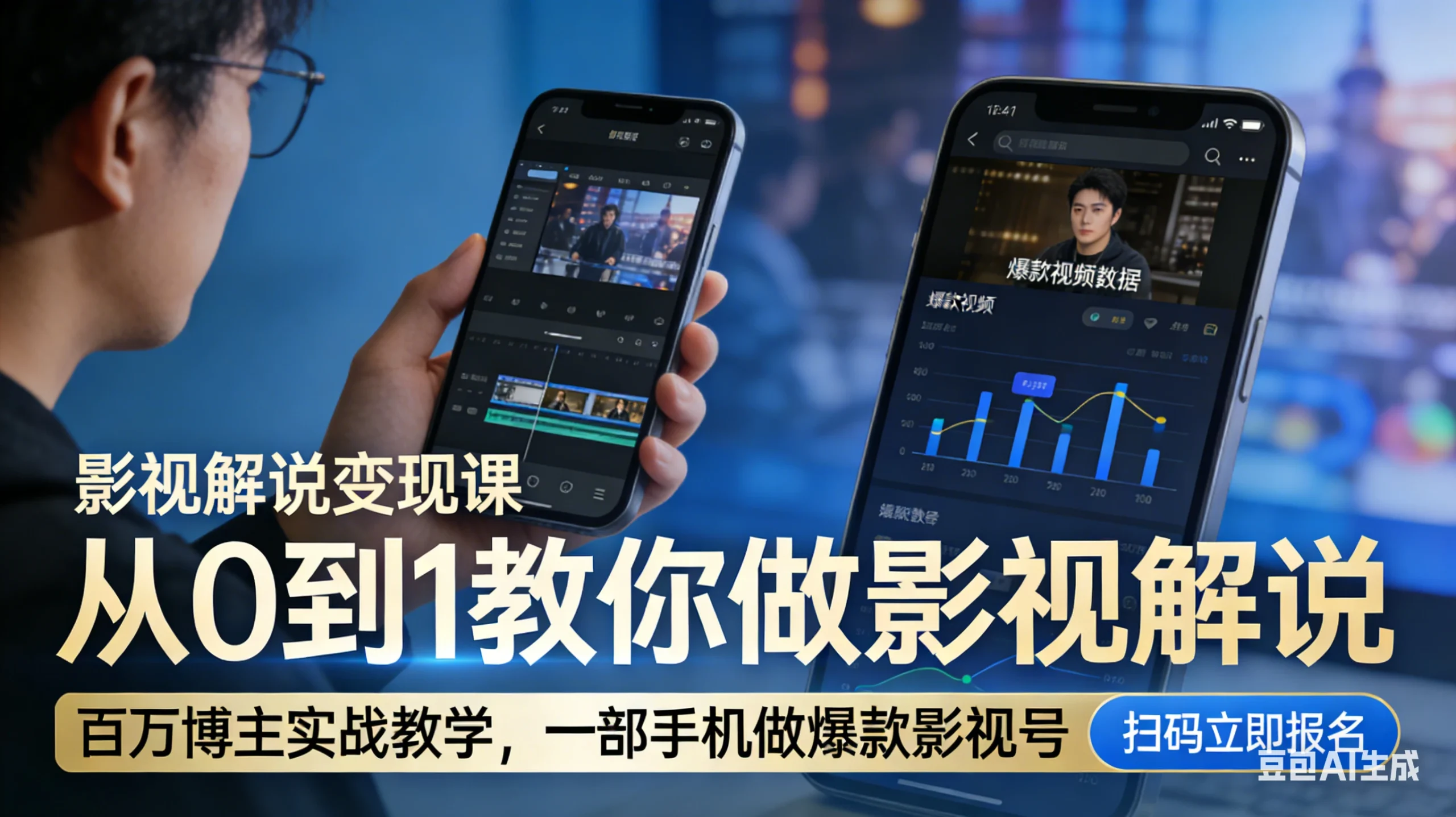 【精】影视解说变现课！百万博主实战教学，一部手机做爆款影视号网赚项目-副业赚钱-互联网创业-资源整合知行客