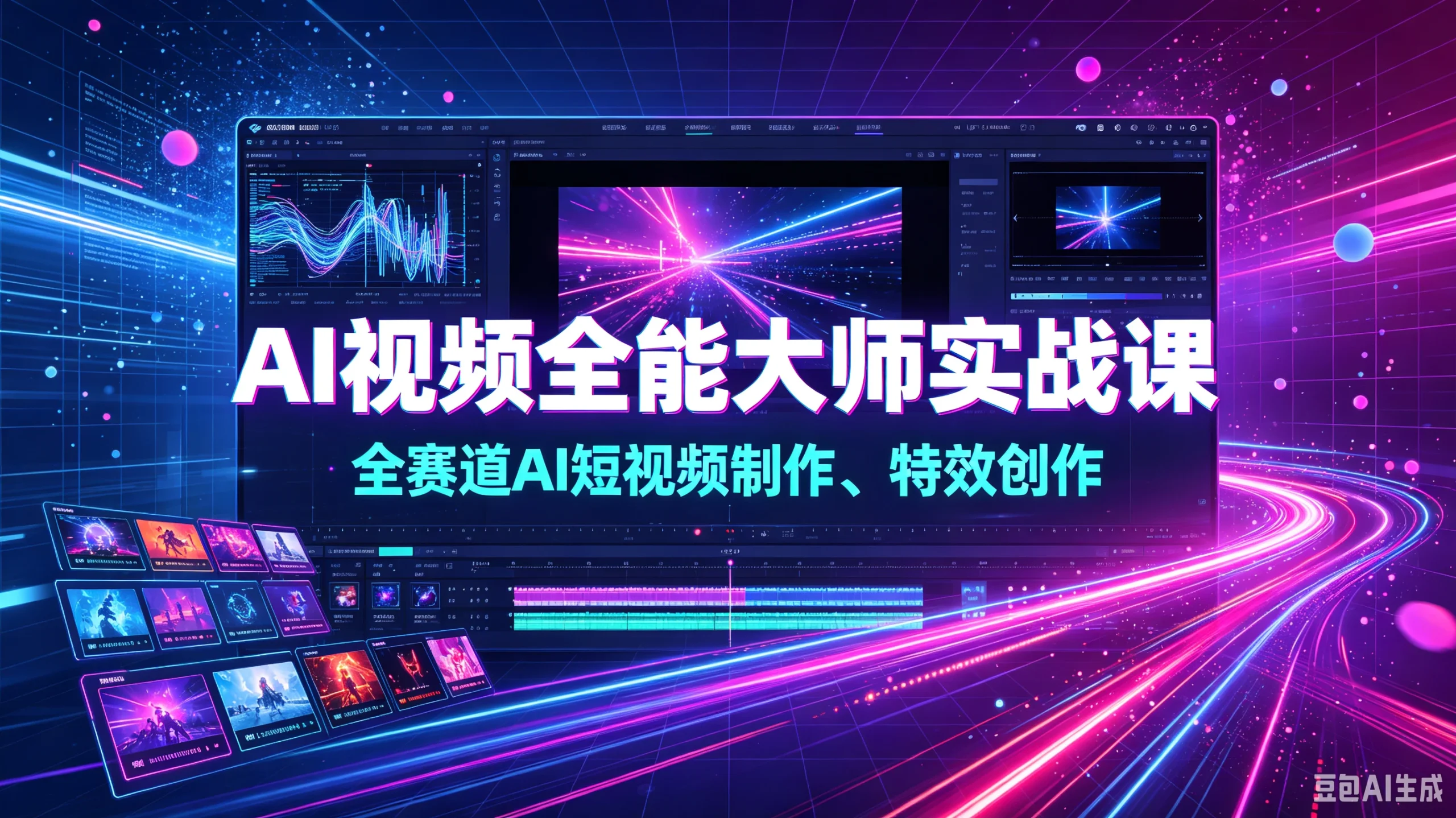 【精】AI视频全能大师实战课｜全赛道AI短视频制作、特效创作-知行客