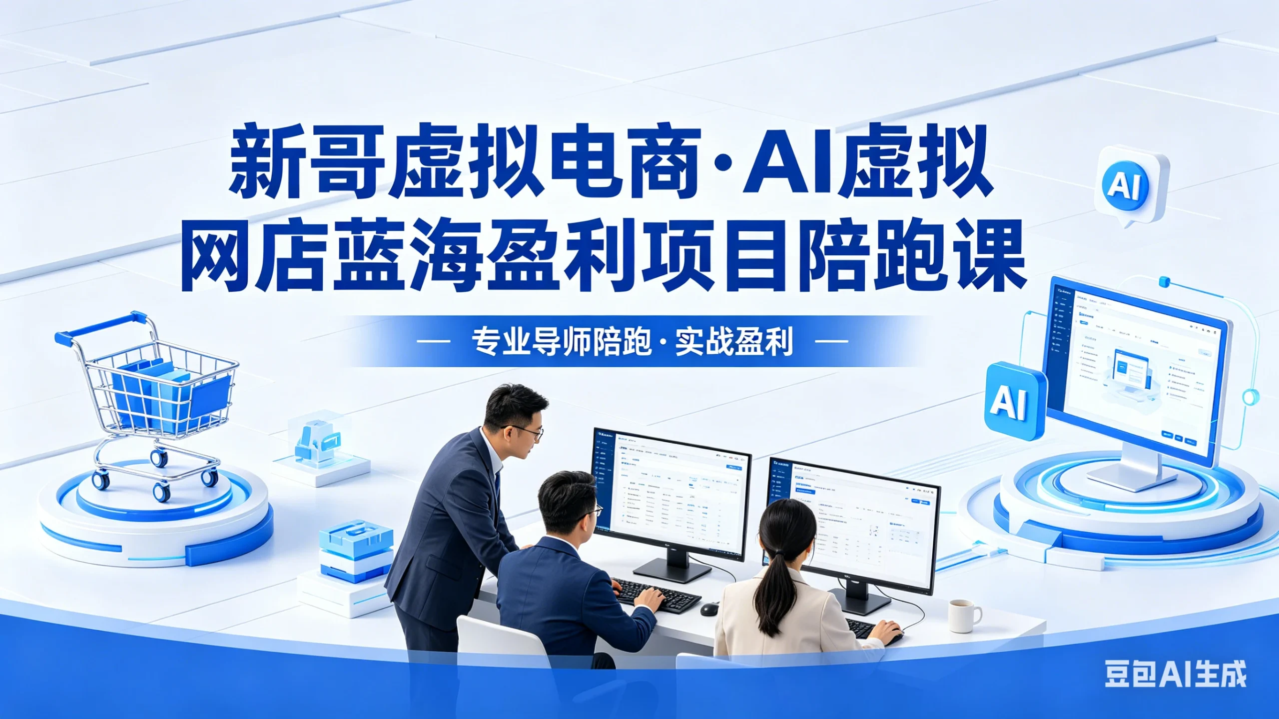 【精】新哥虚拟电商：AI虚拟网店蓝海盈利项目陪跑课，零货源开店运营全流程：选品+上架+发货+避坑+运营起店 | 资源下载 - 知行客网赚项目-副业赚钱-互联网创业-资源整合知行客
