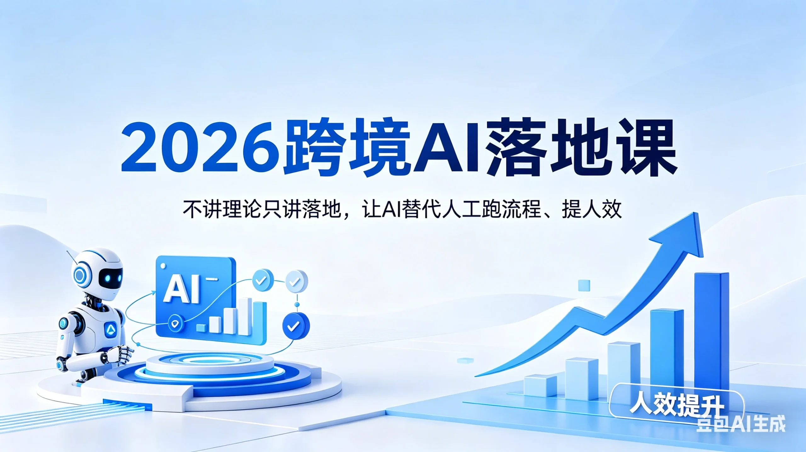 【精】2026跨境AI落地课,不讲理论只讲落地,让AI替代人工跑流程、提人效 | 资源下载 - 知行客网赚项目-副业赚钱-互联网创业-资源整合知行客
