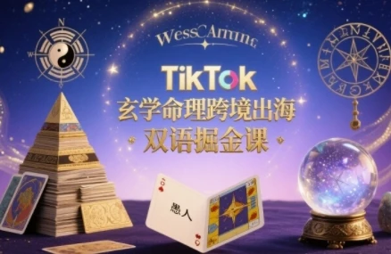 【精】TikTok玄学命理跨境出海双语掘金课，手把手教你用命理知识精准直击海外用户痛点网赚项目-副业赚钱-互联网创业-资源整合知行客
