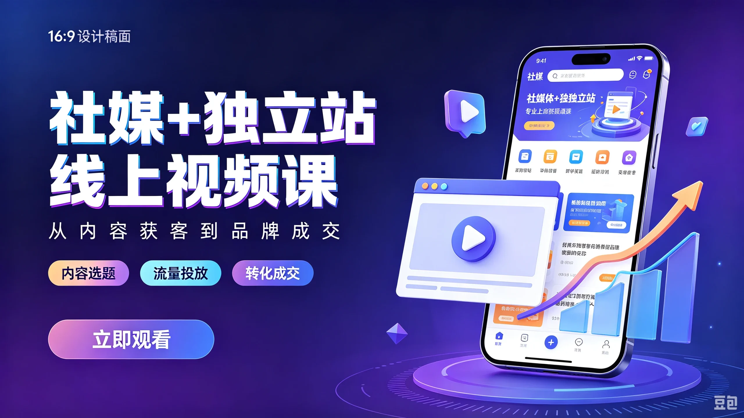 【精】社媒+独立站线上视频课，从0到1搭建私域流量，打造自主品牌，实现持续增长-知行客