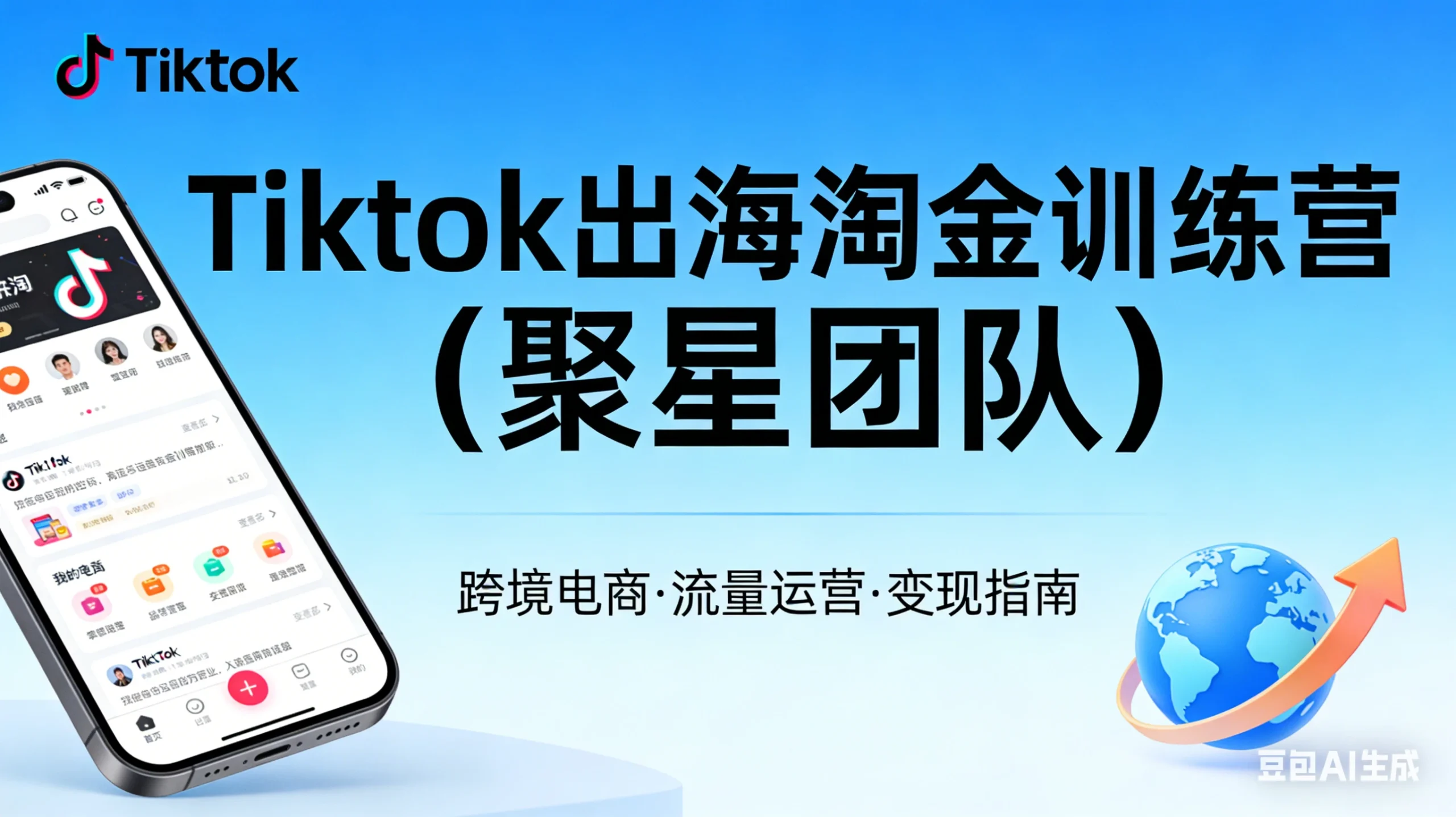 【精】Tiktok出海淘金训练营（聚星团队）网赚项目-副业赚钱-互联网创业-资源整合知行客