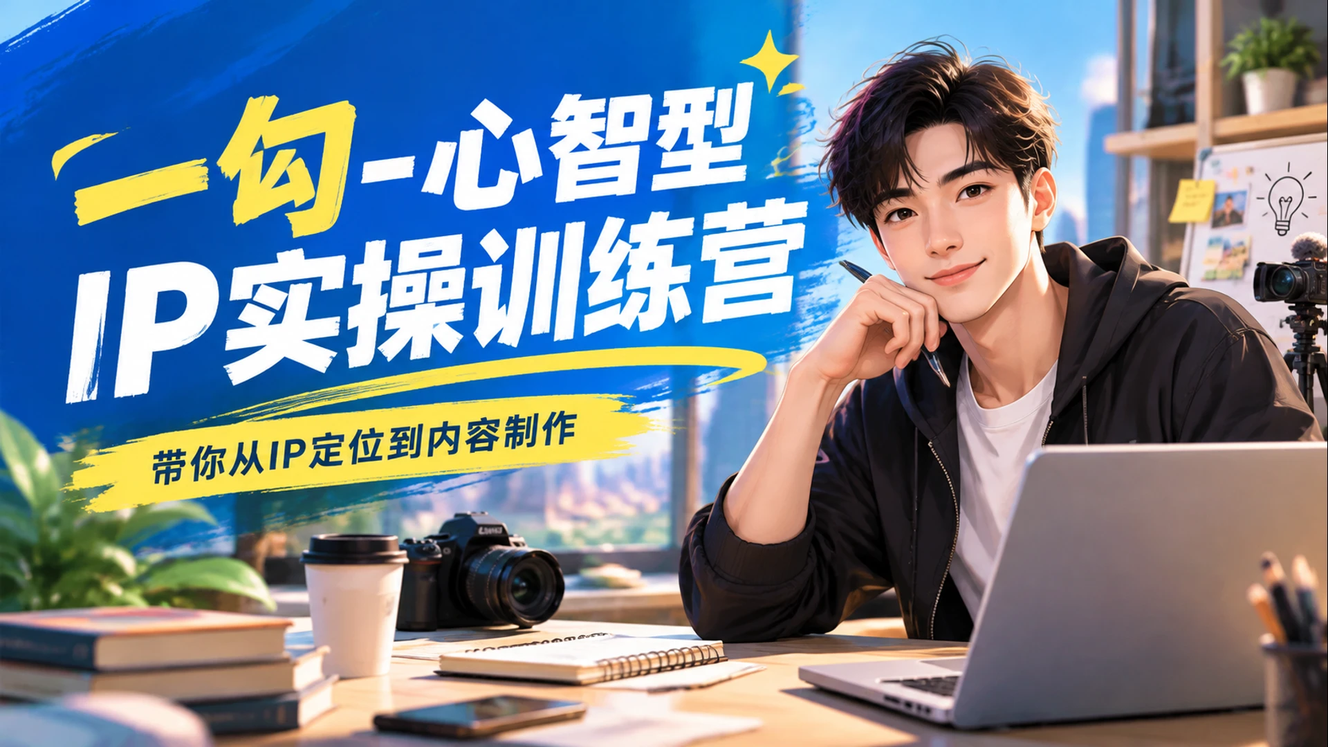 【精】一勾 - 心智型IP实操训练营，带你从IP定位到内容制作-知行客