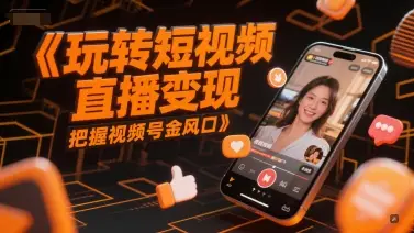 玩转短视频直播变现，把握视频号金风口 | 资源下载 - 知行客网赚项目-副业赚钱-互联网创业-资源整合知行客