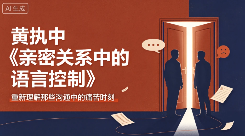 【精】黄执中《亲密关系中的语言控制》重新理解那些沟通中的痛苦时刻 | 资源下载 - 知行客-知行客